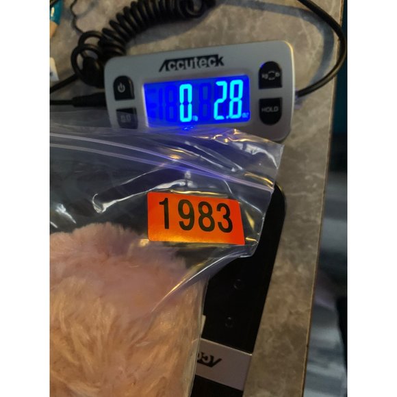 Dan Dee 8” Tan and White Bunny caramel bow. Embroidered eyes flocked nose - Picture 10 of 10